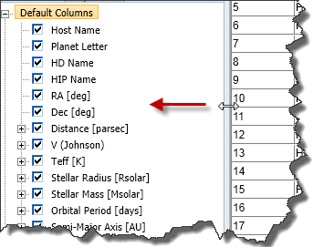 hide left column